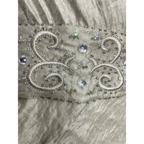 EUC - R & M Richards Layered Metallic Dress - Picture 4 of 6